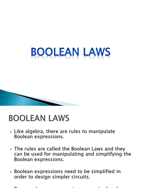 Boolean Laws Lesson 3 | PDF | Boolean Algebra | Teaching Mathematics