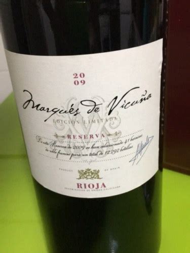 Marqu S De Vicu A Edicion Limitada Reserva Vivino Us