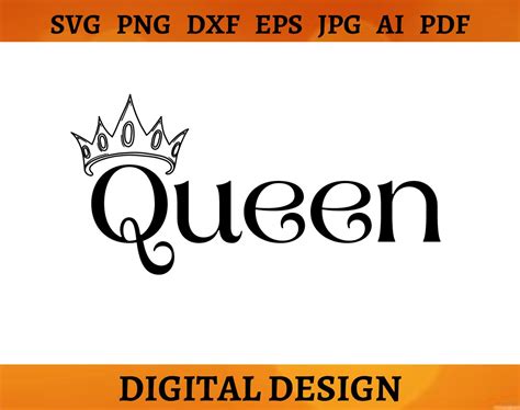 QUEEN CROWN SVG Queen Svg Crown Png Transparent Background for T-shirt ...