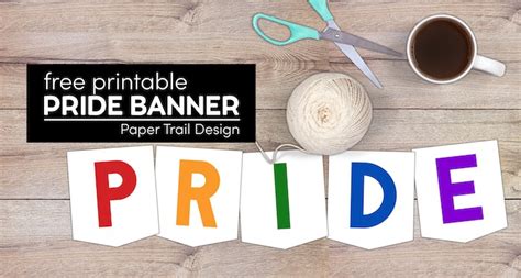 Free Printable Pride Banner - Paper Trail Design