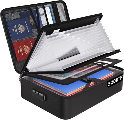 Fireproof Document Box 5200 File Organiser Waterproof And Fireproof