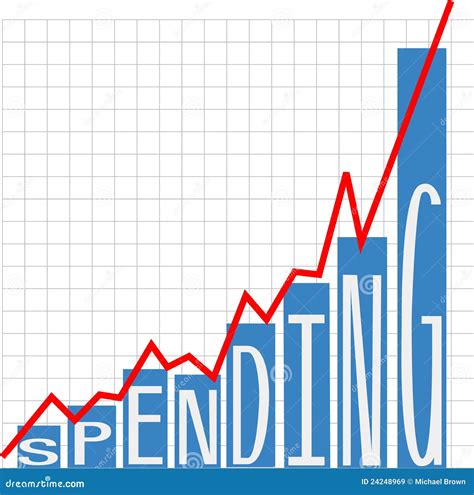 Government Big Spending Deficit Chart Stock Vector - Illustration of ...