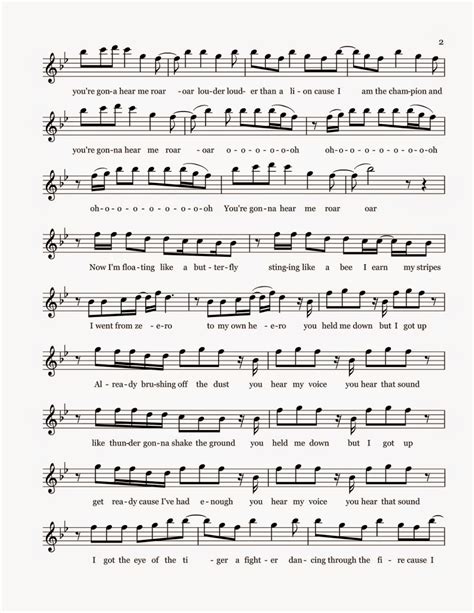 Flute Sheet Music: Roar - Sheet Music