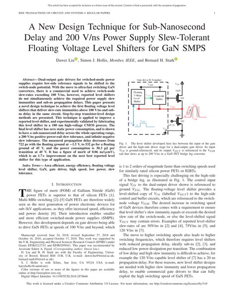 Pdf A New Design Technique For Sub Nanosecond Delay And V Ns