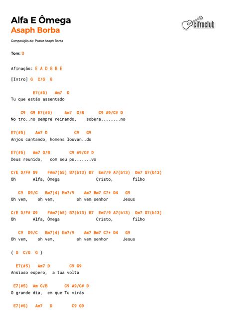 Letra De Asaph Borba Alfa E Ômega - Alfa e Õmega Asaph Borba | PDF
