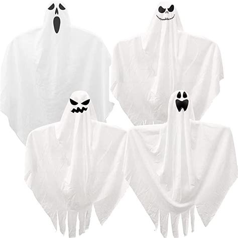 4 Pack Halloween Hanging Ghosts Decorations Outdoor 29 Large Cute