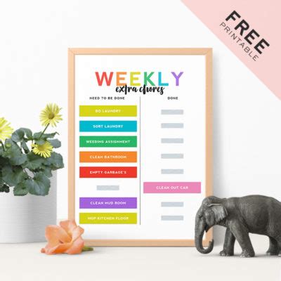 Free Chore Chart Printable Poster Cover Square 600x600 1 Designer Blogs