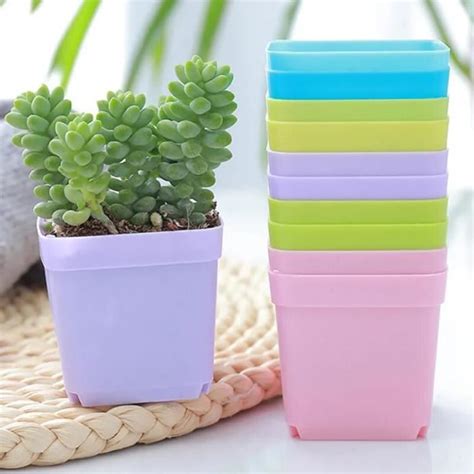 Pots Circulaires Tmz Mini Pot De Fleurs Horticole En Plastique