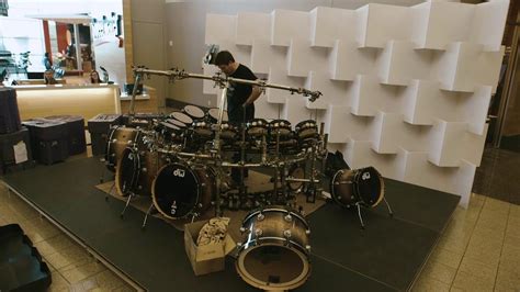 Setting Up Terry Bozzio's Drum Kit - Timelapse