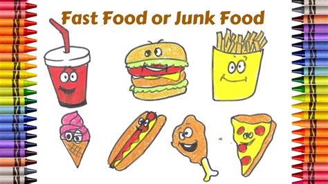 Easy Cute Junk Food Drawings / Custom stickers have never been this custom!