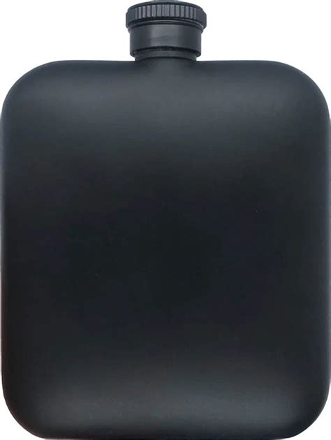 Matte Black Flask 6oz Born To Shake