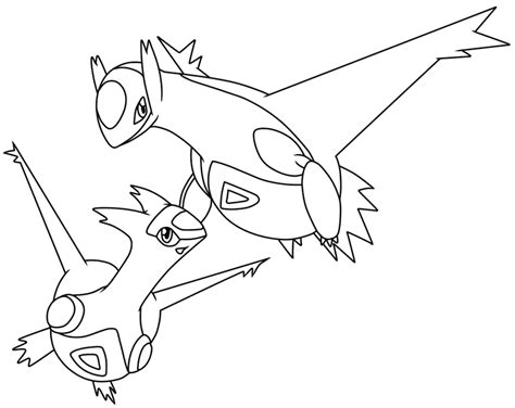 Latias Coloring Page