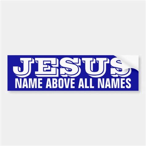 JESUS CAR BUMPER STICKER | Zazzle