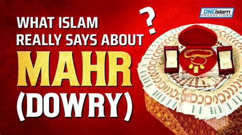 What Islam Really Says About MAHR Dowry YouTube