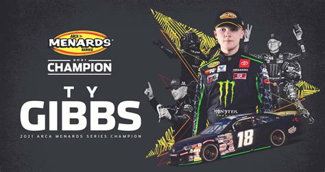 Ty Gibbs Arca Menards Series Champion Profile Arca