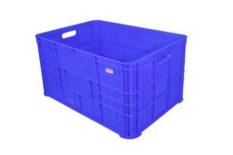 Rita Rectangular Blue Plastic Crate For Storage At Rs In New Delhi