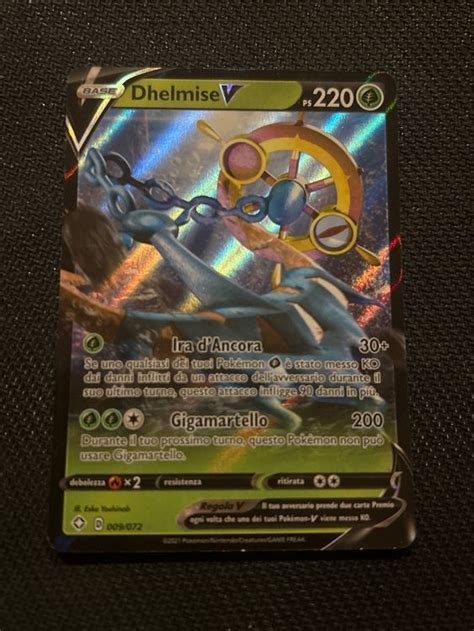 Pokemon Card Super Rare Dhelmise V Shining Fates 009 072 Kaufen Auf