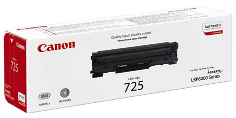 Canon CRG 725 Black Toner Cartridge 1 6K 3484B002AA For I Sensys LB