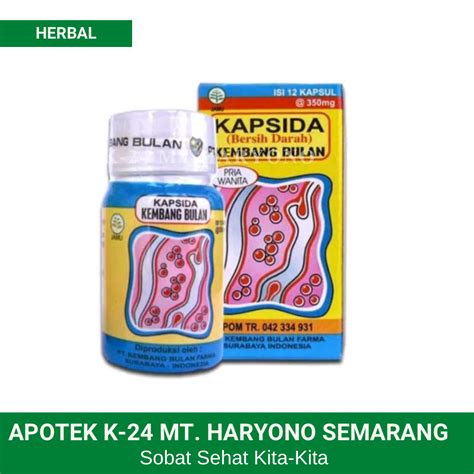 Kapsida Bersih Darah Kembang Bulan 12 Kapsul Obat Herbal Gatal Bisul