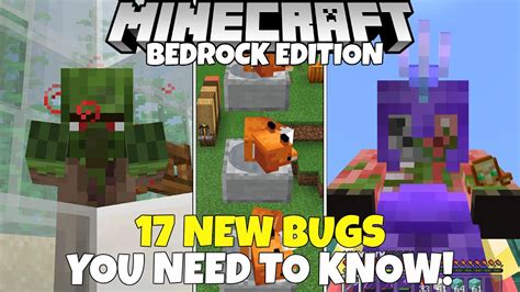 New And Important Bugs You Should Know About In Minecraft Bedrock