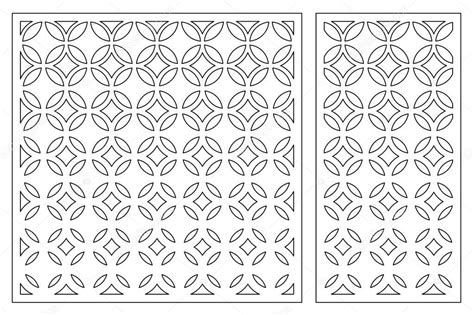 Set De Tarjeta Decorativa Para Cortar Patr N De Figuras Geom Tricas