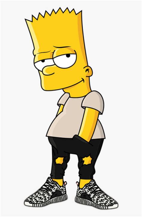 Bart Bape Supreme Logo - Los Simpson Png Bart, Transparent Png ...