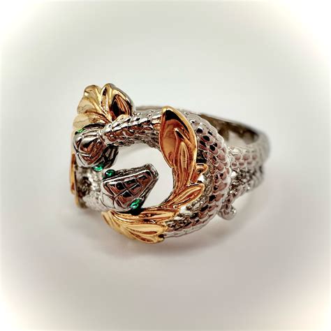 Vintage Two Snakes Ring, Snake Ring, Dainty Snake Ring, Handmade Ring