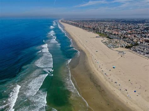 Premium Photo Aerial View Of Huntington Beach Southeast Of Los