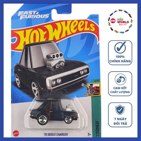 Xe mô hình Hot Wheels basic Fast Furious Dodge Charger HKG