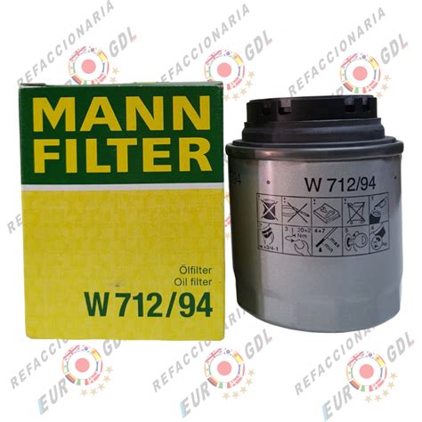 Filtro De Aceite Mann Filter Vw Vento Euro GDL