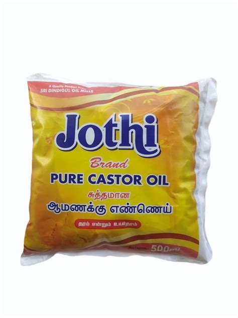 500ml Jothi Pure Castor Oil At Rs 250 Bottle Cold Pressed Castor Hair