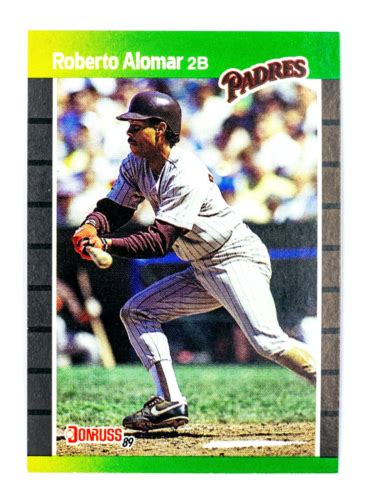 Roberto Alomar 246 1989 Donruss Rookie Baseball Card San Diego