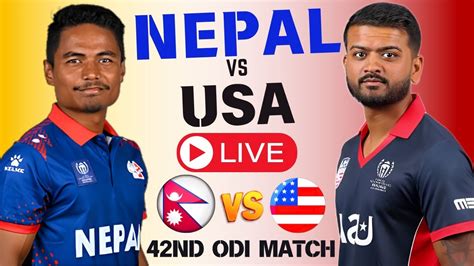 Nepal Vs Usa Live Cricket Cwc League Nep Vs Usa Live Odi Match