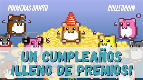 Gana Rlt Y Mineros Gratis En El Aniversario De Rollercoin Feliz