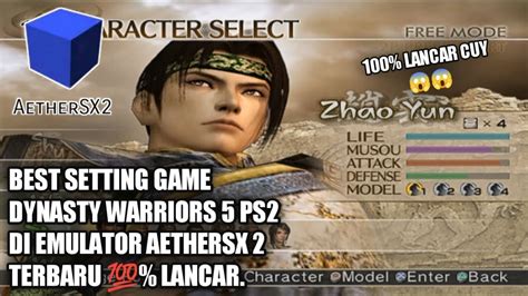 Settingan Game Dynasty Warriors 5 Ps2 Settingan Lancar No Lag