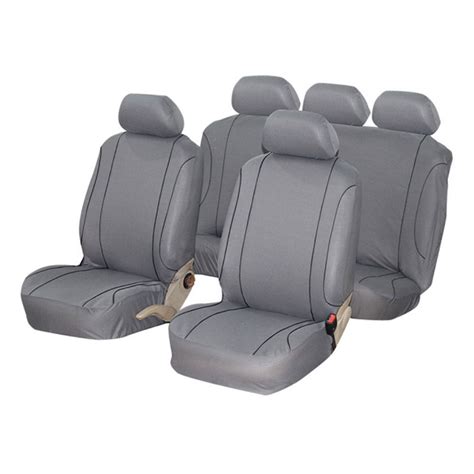 Auto Gear - 9 Piece Jazz Seat Cover Set - Grey/Black | Buy Online in ...