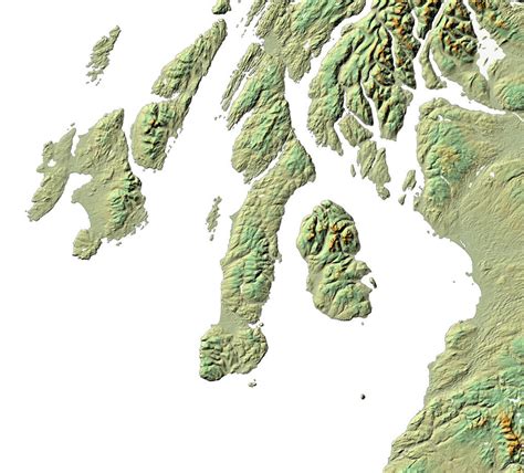 Scotland Map Topo Map Printed Poster Photo Paper Scotland Etsy