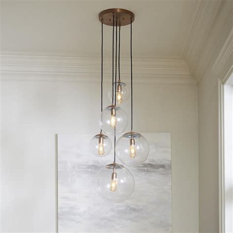 Generation Lighting Leo Hanging Globe Satin Brass Modern Contemporary Seeded Glass Globe Medium