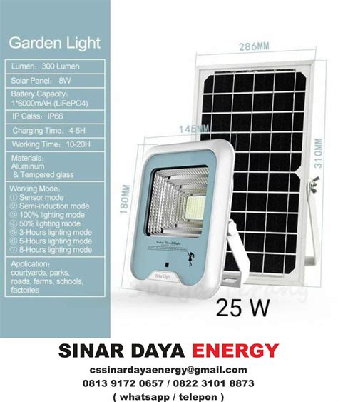 Jual Lampu Sorot Led Tenaga Surya Watt