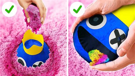 Satisfying Kinetic Sand Art Whats Hidden In The Sand Crafting