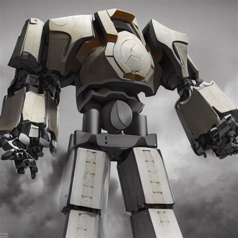 Krea Ai Gigantic Colossal Greek Hoplite Mecha Robot Made O