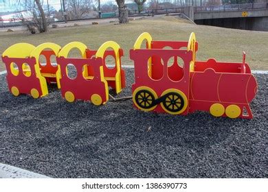 Red Yellow Toy Train Play Park Stock Photo 1386390773 | Shutterstock