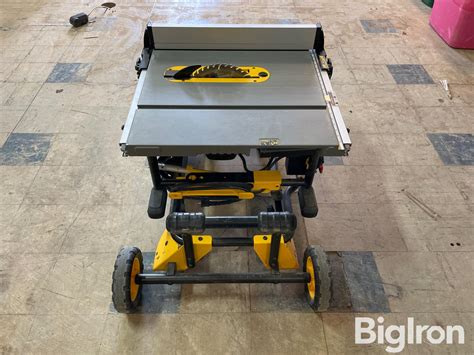 Dewalt Dwe7491 Portable Table Saw Bigiron Auctions