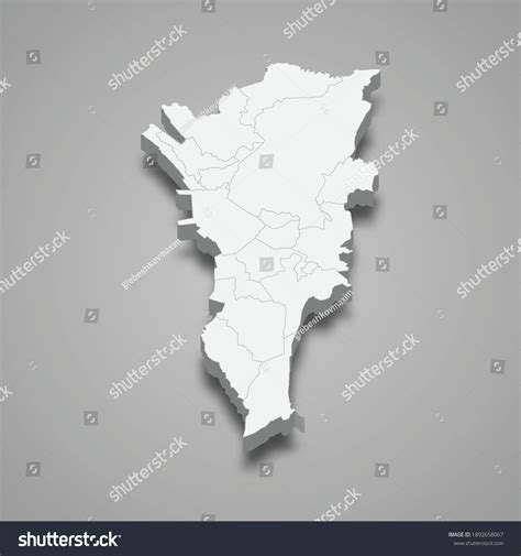 3d Isometric Map Metropolitan Manila Region Stock Vector (Royalty Free) 1892658067 | Shutterstock