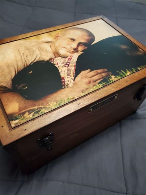 Custom Pet Lovers Keepsake Box Relic Wood