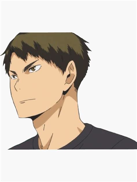 Ushijima Wakatoshi Sticker By Urmomxox Redbubble