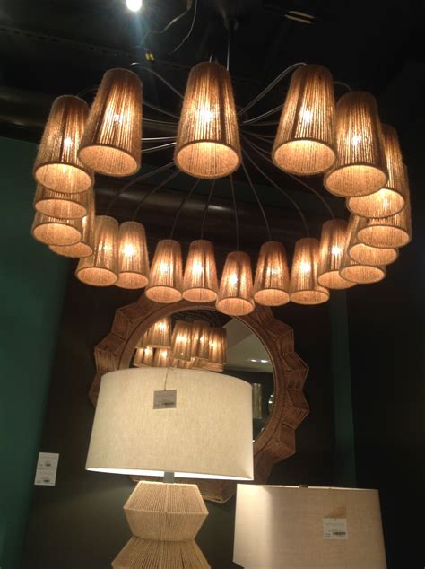 What A Fun Use Of Materials To Create An Interesting Chandelier