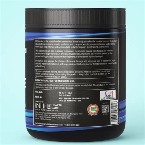 Buy INLIFE Micronized L Glutamine Powder 300 Gm Online At Discounted