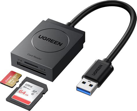 UGREEN USB 3 0 Kortläsare SD Micro SD Card Reader för SDXC SDHC SD MMC