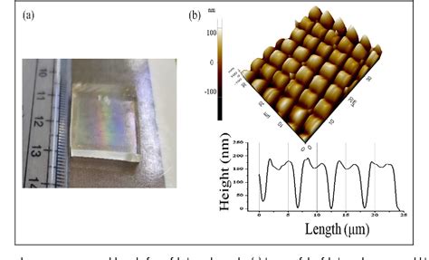 Figure From Large Area Fabrication Of Single Micron Features Using